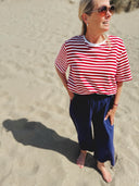 Flo Tee - Red & White Stripes