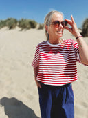 Flo Tee - Red & White Stripes