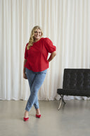 Masia Blouse - True Red