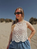 Noma Broderie Top - Ecru