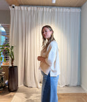 Ayla Oversized Tee - Beige