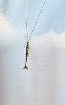 Long Fish Necklace - Red