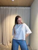 Ayla Oversized Tee - Grey