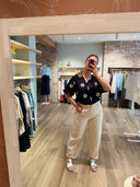 Phoebe White Barrel Jeans