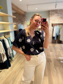 Valerie Blouse - Navy
