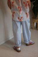 Victor Barrel Pant - Blue