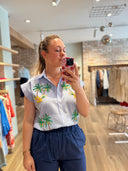 Salina Blouse - Palms