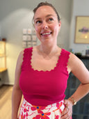 Scarlett Top - Fuchsia