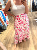 Grace Skirt - Pink Flowers