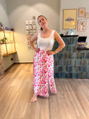 Grace Skirt - Pink Flowers
