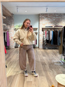Phoebe Taupe Barrel Jeans