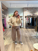Phoebe Taupe Barrel Jeans