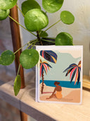 GEKLEURDE PALM TREAS – Kaartje