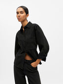 Chemise Kamata - Délavage noir et marron