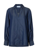 Noella Relaxed Shirt - Donker Saffier