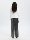 Margot Wide Pant - Zilver