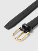 Iona leren riem - zwart