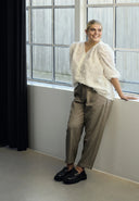 Parina Blouse - Witte veren